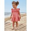 Ruffle Summer Dress, Pink - Dresses - 2 - thumbnail