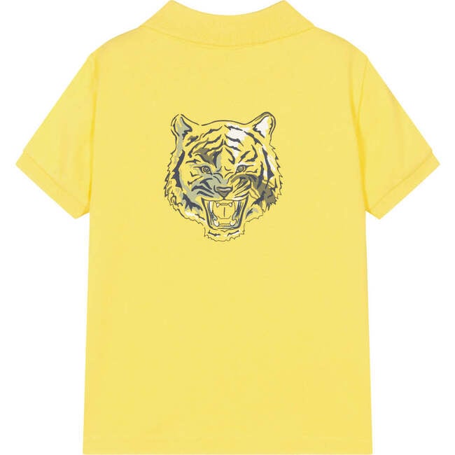 Tiger Graphic Polo, Yellow - Polo Shirts - 2