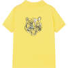 Tiger Graphic Polo, Yellow - Polo Shirts - 2