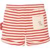 Striped Crab Knit Shorts, Red - Shorts - 2