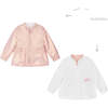 Reversible Hooded Windbreaker, Pink - Jackets - 4