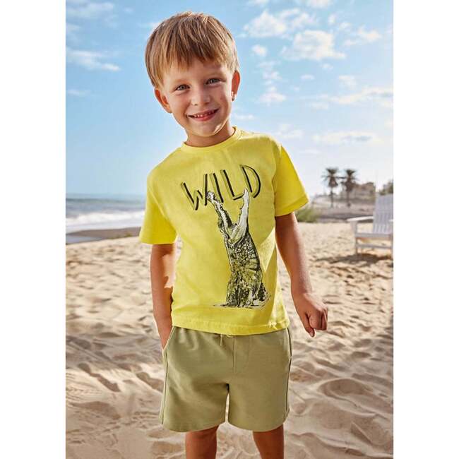 Wild Croc Graphic Outfit, Yellow - Mixed Apparel Set - 2