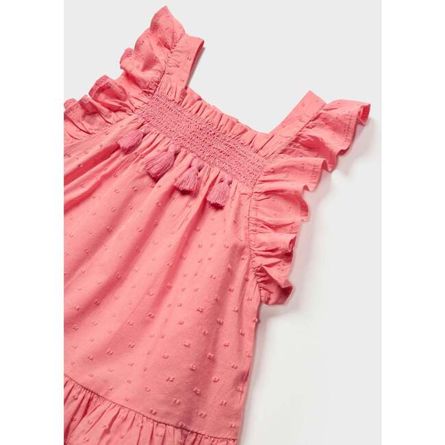 Ruffle Summer Dress, Pink - Dresses - 3