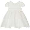 Guipure Poplin Dress, White - Dresses - 1 - thumbnail