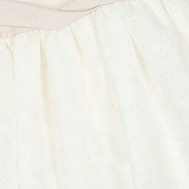 Poplin Tulle Dress, White - Dresses - 3
