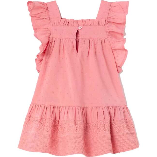 Ruffle Summer Dress, Pink - Dresses - 4