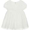 Poplin Tulle Dress, White - Dresses - 5