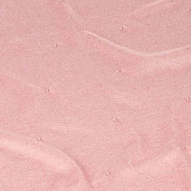 Rosette Ruffled Shawl, Pink - Blankets - 4
