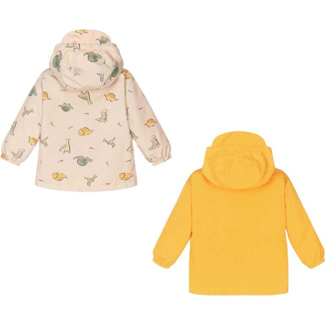 Ocean Graphic Reversible Windbreaker, Beige - Jackets - 6
