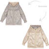 Floral Reversible Windbreaker, Beige - Jackets - 2