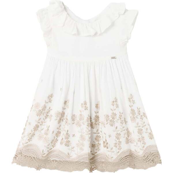 Mayoral White Floral Belt Dress main image 1