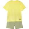 Wild Croc Graphic Outfit, Yellow - Mixed Apparel Set - 5