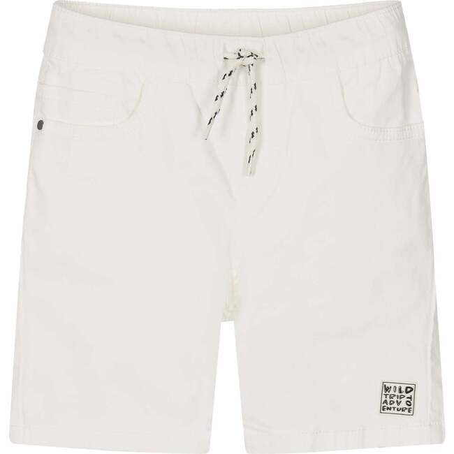 Drawstring Bermuda Shorts, Off White