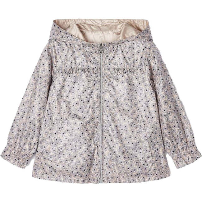 Floral Reversible Windbreaker, Beige - Jackets - 3