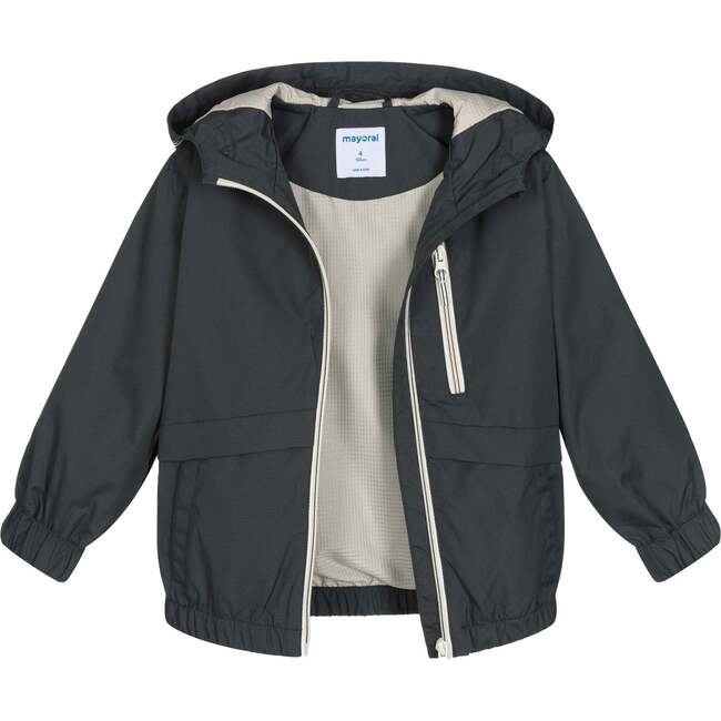 Hooded Windbreaker, Grey - Jackets - 3