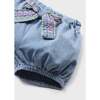 Soft Denim Ruffle Outfit, Blue - Mixed Apparel Set - 3