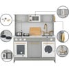 Little Chef Berlin Modern Play Kitchen, Grey/White - Play Kitchens - 8