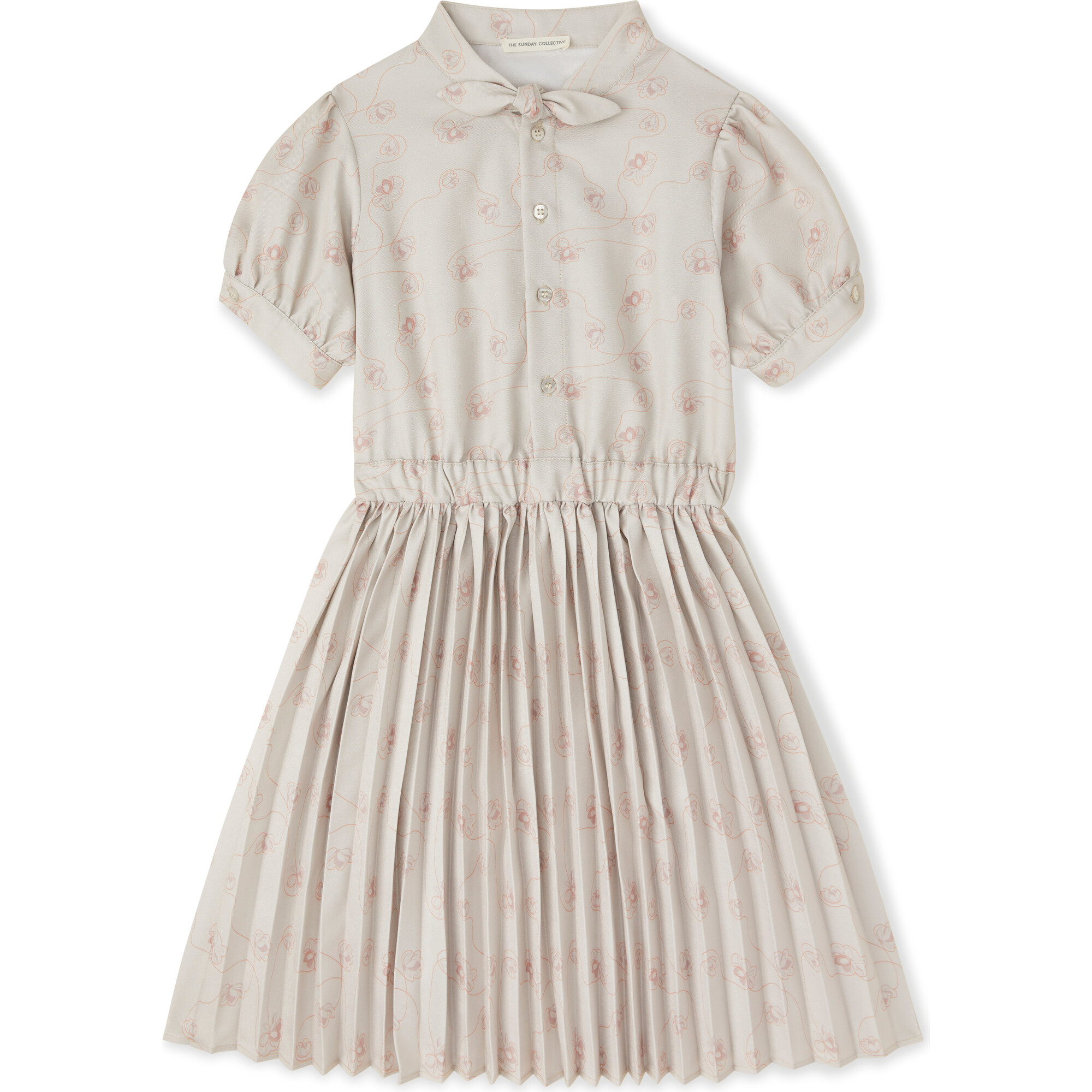 Pleated Magnolia Dress, Rose Dust - Dresses - 1