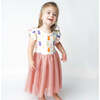 Easter Bunny Girl Tulle Twirl Dress, Cream - Dresses - 2 - thumbnail