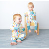 Easter Bunny Viscose Bamboo Pajama Convertible Footie Romper, Cream - Bodysuits - 3