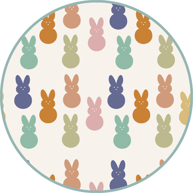 Easter Bunny Girl Tulle Twirl Dress, Cream - Dresses - 4