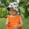 Sun Bonnet, Black Polka Dots on White - Hats - 2