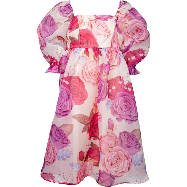 Women's Polly Mini Babydoll Dress, Rose Florals