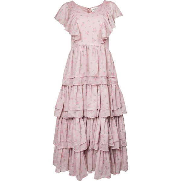 Women's Emmylou V-Neck Flutter Sleeve Dress, Pink - JessaKae Mommy & Me ...
