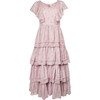 Women's Emmylou V-Neck Flutter Sleeve Dress, Pink - Dresses - 1 - thumbnail