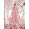 Women's Jeanne Swiss Dot Dress With Tie Sleeves, Pink - Dresses - 2