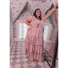 Women's Emmylou V-Neck Flutter Sleeve Dress, Pink - Dresses - 3