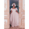 Women's Chantilly Maxi Dress With Silver Accent, White - Dresses - 3
