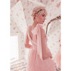 Women's Jeanne Swiss Dot Dress With Tie Sleeves, Pink - Dresses - 3