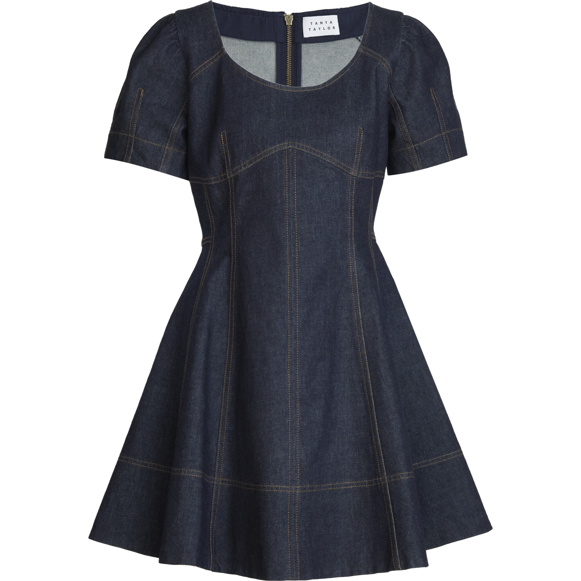 Women's Mia Dress, Dark Indigo - Tanya Taylor Dresses | Maisonette