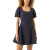 Women's Mia Dress, Dark Indigo - Dresses - 3