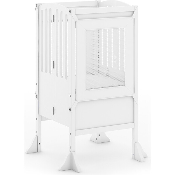 Contemporary Kitchen Helper Stool, White Guidecraft Kids Seating