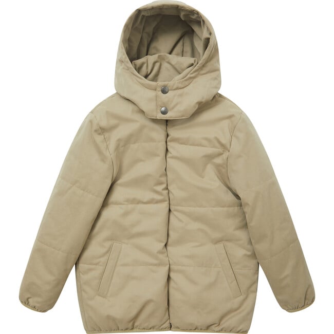 Kids Pear Puffa Jacket, Stone - Coats - 2