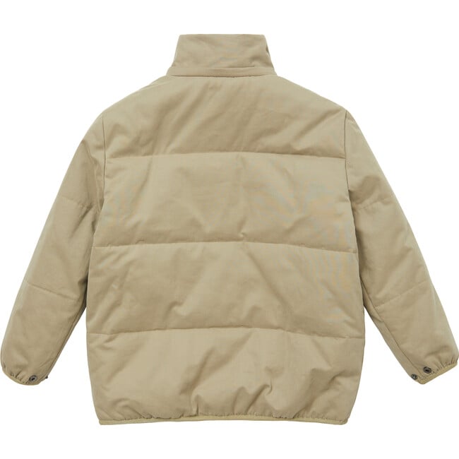 Kids Pear Puffa Jacket, Stone - Coats - 3