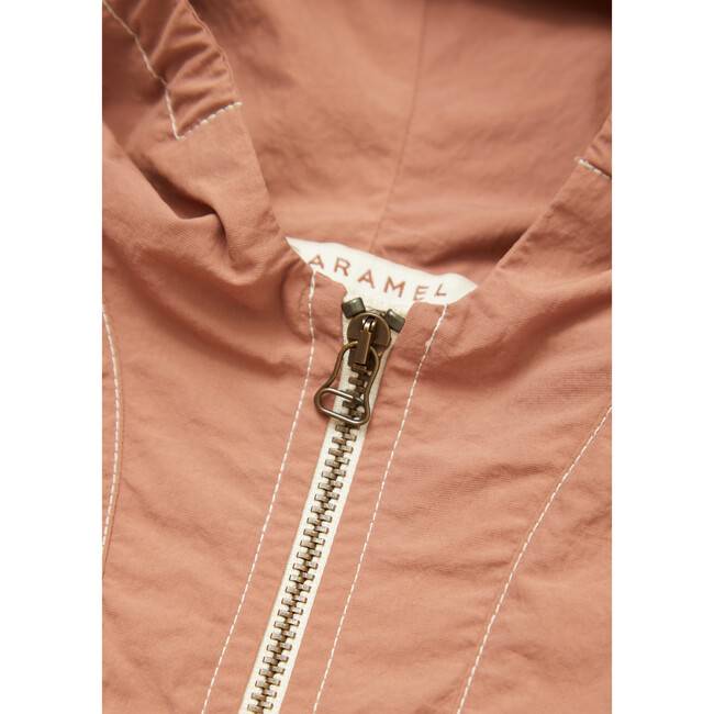 Baby Ledum Hooded Coat, Rose Canvas - Coats - 2