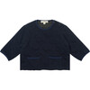 Baby Crabapple Jumper, Navy - Sweaters - 1 - thumbnail