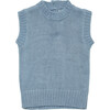 Kids Typha Vest, Duck Egg Blue - Sweaters - 1 - thumbnail