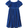 Kids Frangula Party Dress, Royal Blue - Dresses - 1 - thumbnail