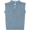 Kids Typha Vest, Duck Egg Blue - Sweaters - 3