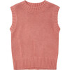 Kids Typha Vest, Pink - Sweaters - 1 - thumbnail