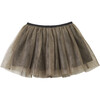 Kids Crataegus Party Skirt, Gold - Skirts - 1 - thumbnail