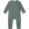 Baby Toadfish Romper, Spruce And Navy Stripe - Onesies - 2