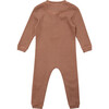 Baby Toadfish Romper, Rosewood And Brown - Onesies - 2 - thumbnail