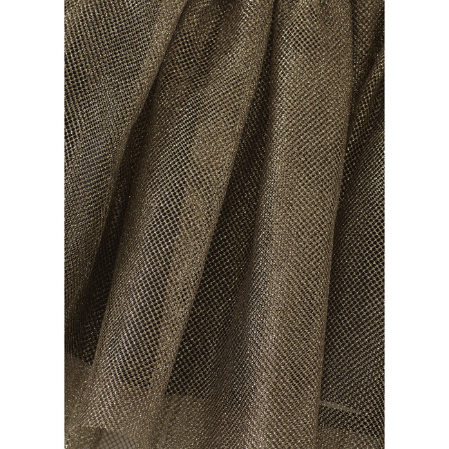 Kids Crataegus Party Skirt, Gold - Skirts - 2