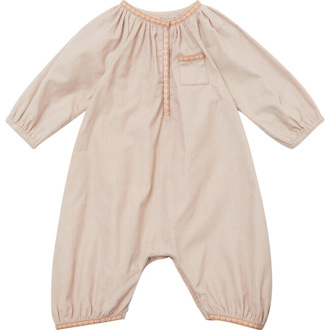 Baby Populus Gifting Romper, Shell Pink