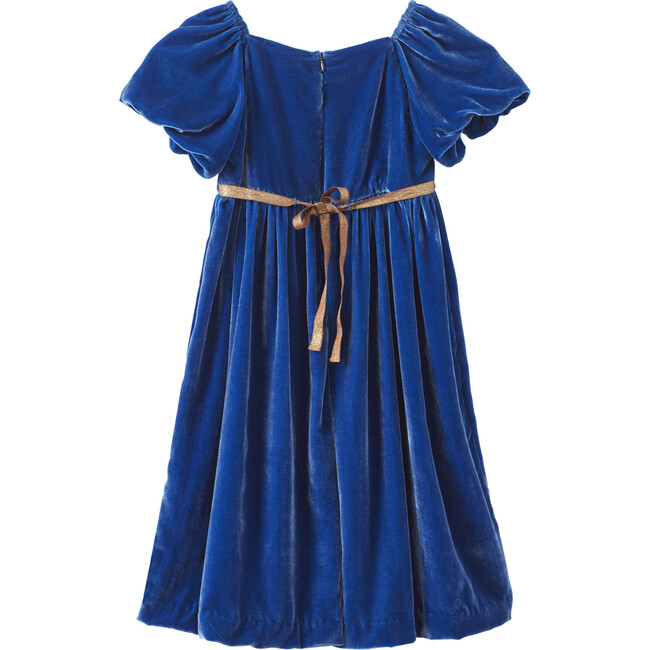 Kids Frangula Party Dress, Royal Blue - Dresses - 3